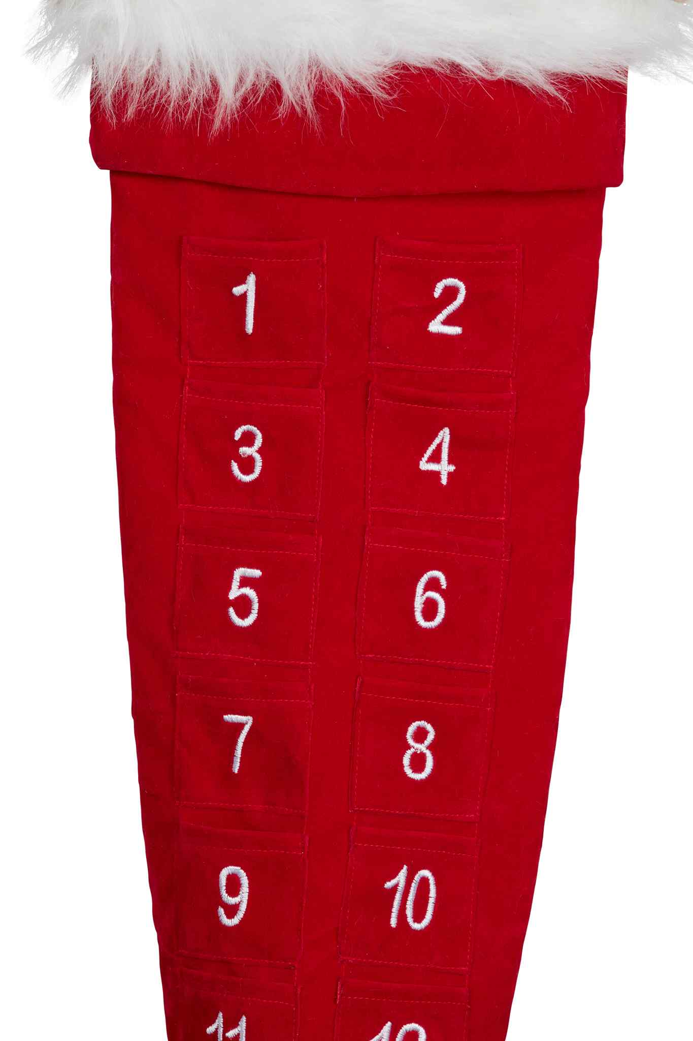 Santa Advent Stocking 100 cm