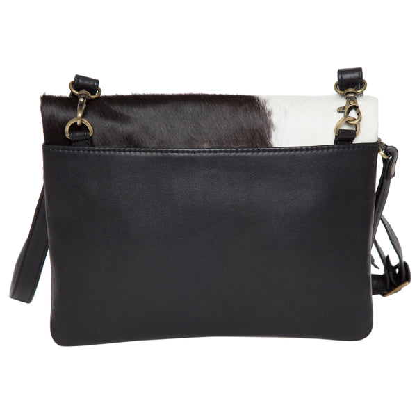 Sweden Jersey and Black Leather Handbag