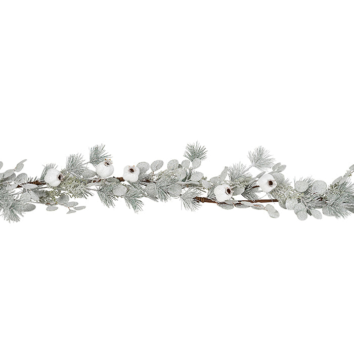 Frosted Eucalyptus Pine Garland