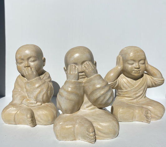 Shaolin Set of 3 25 cm Cream