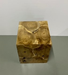 Teak Slice Cube 50cm