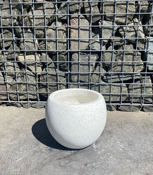 White Terrazzo Cut Ball Small