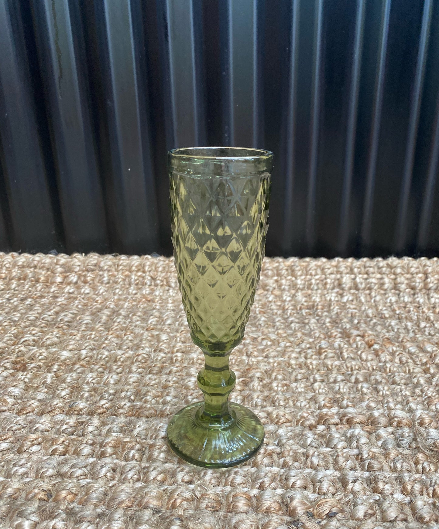 Zahara Flute Glass Green