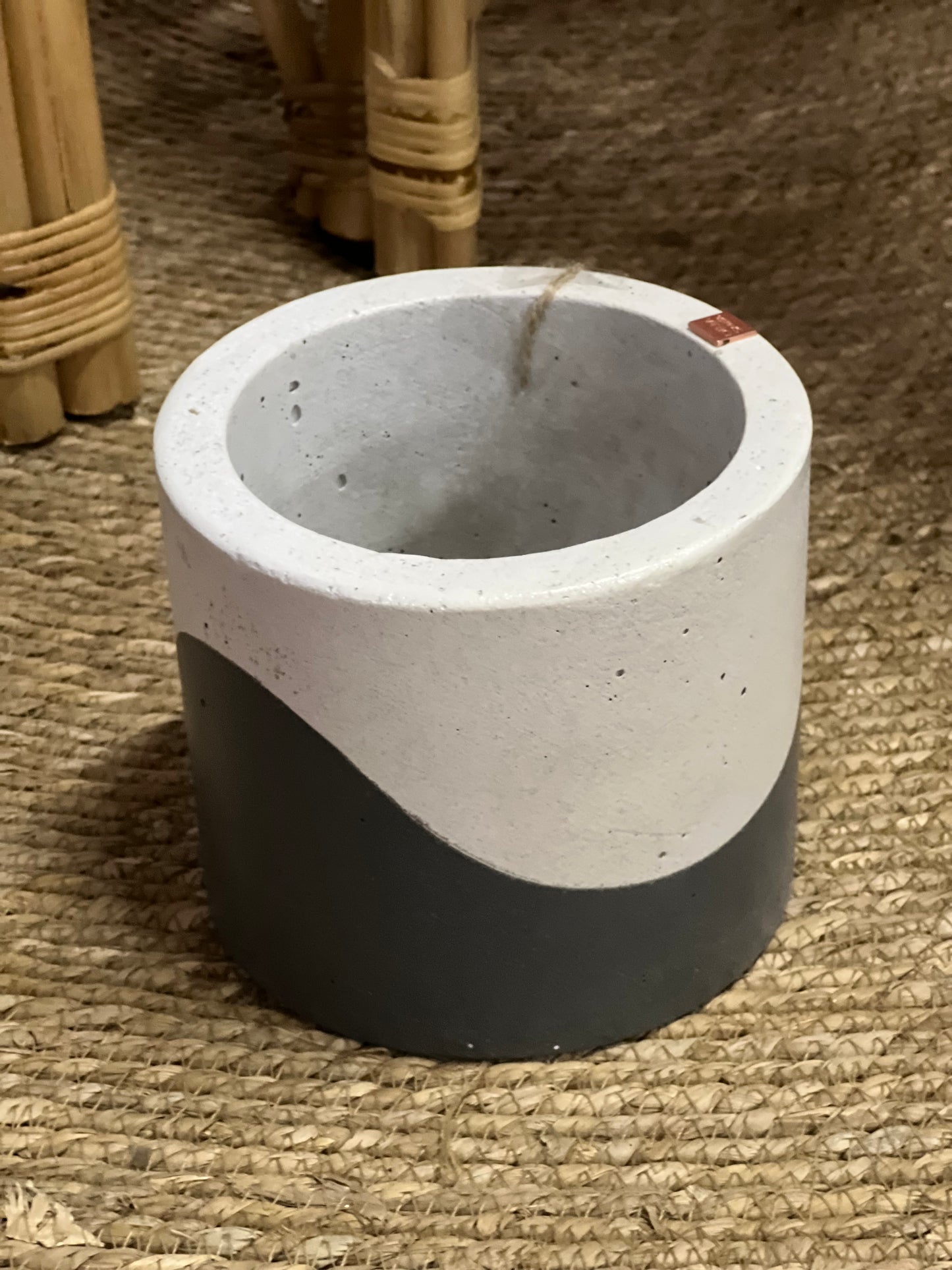 Wave Planter Charcoal Small