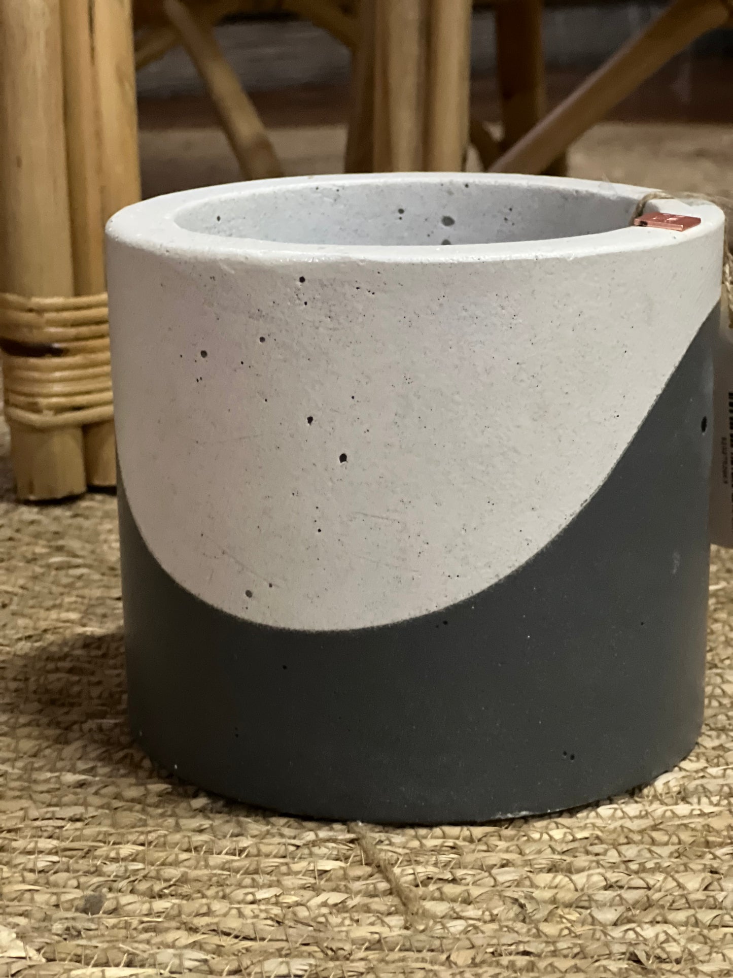 Wave Planter Charcoal Small