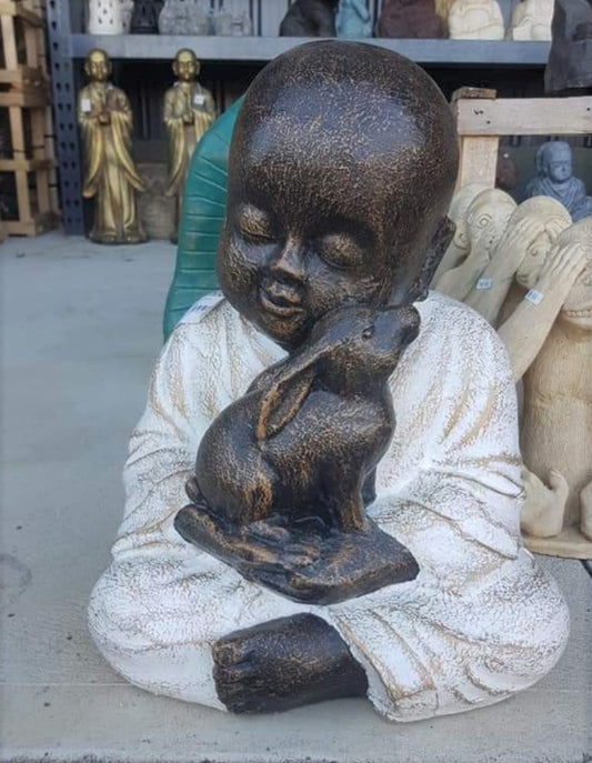 Monk With Rabbit