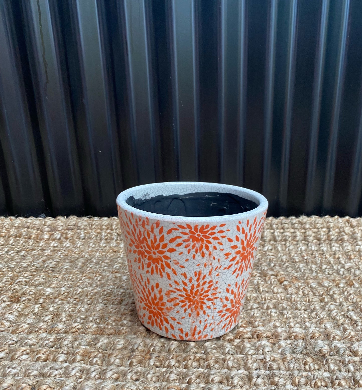 Orange Burst Large Pot