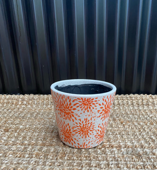 Orange Burst Large Pot