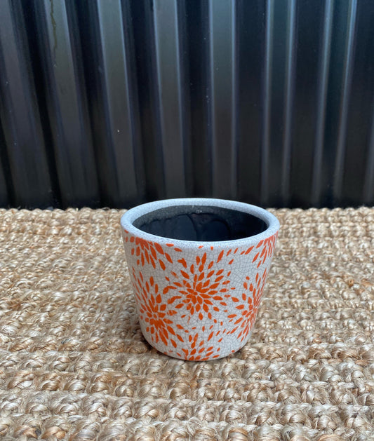 Orange  Burst Med Pot
