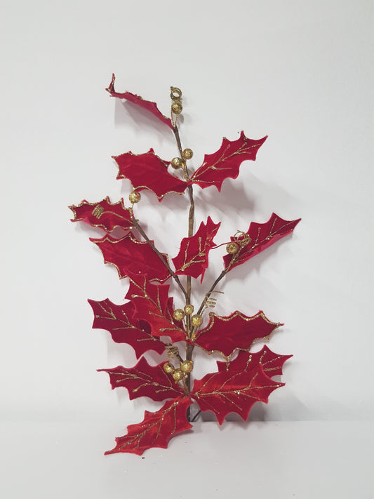 Red Holly Spray W/Berry