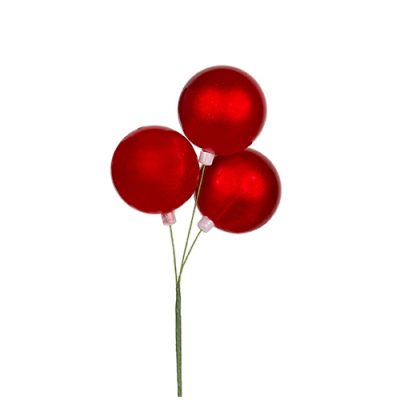 Triple Bauble Stick 36cmL