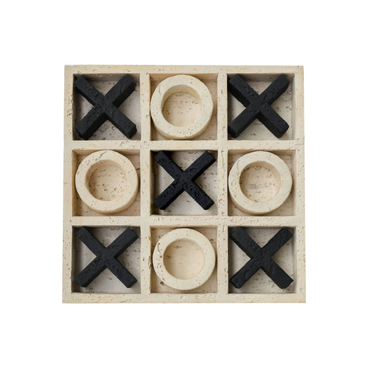 Tanner MGO Travertine Naughts and Crosses