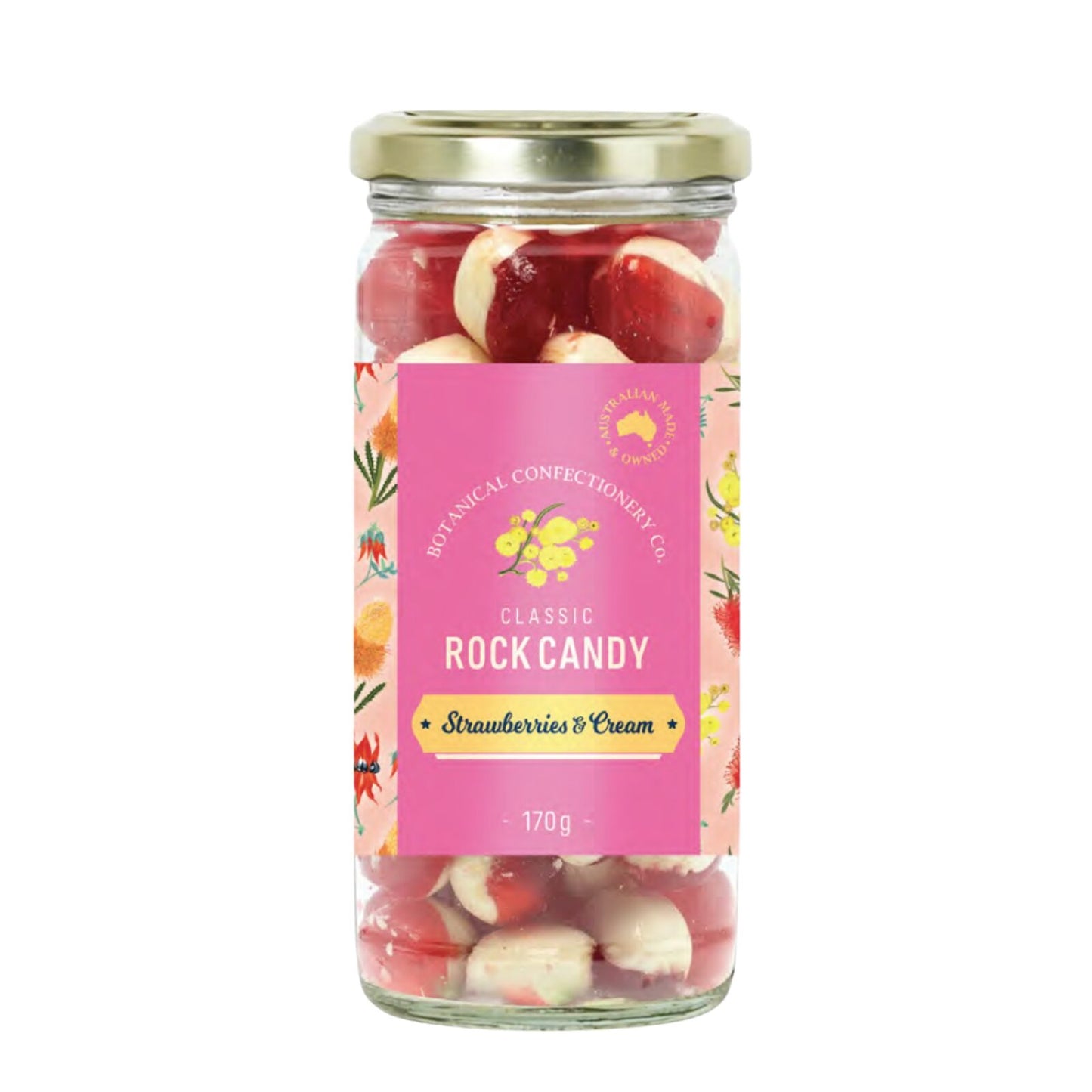 Botanical Confectionery Strawberries Cream 170g