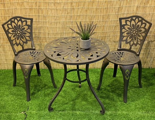 Cast Iron Garden Setting Flower