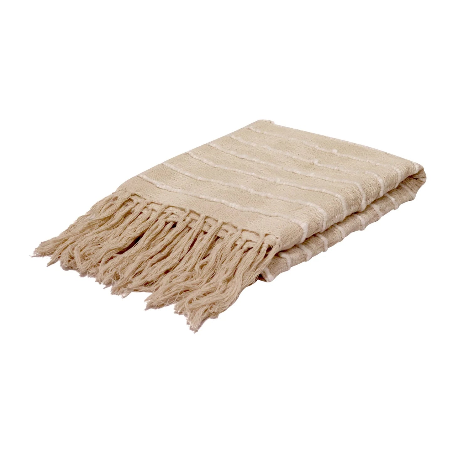 Oscar Neutral Woven Throw