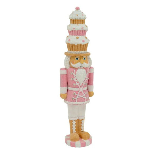 Pink Gingerbread Nutcracker LED 46cm