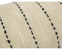 Kantha Embroidered Cushion Black/Taupe