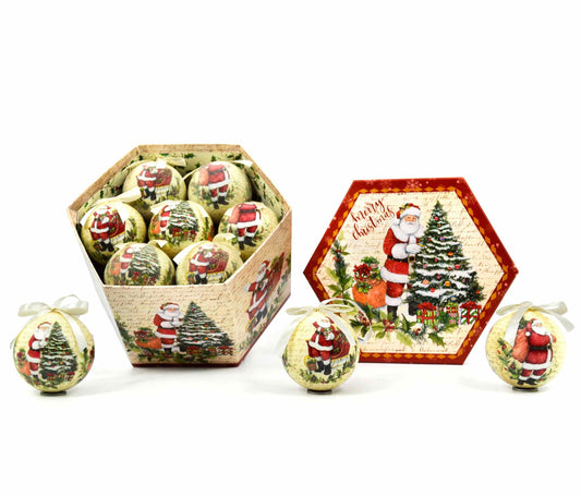 Vintage Santa Bauble Box