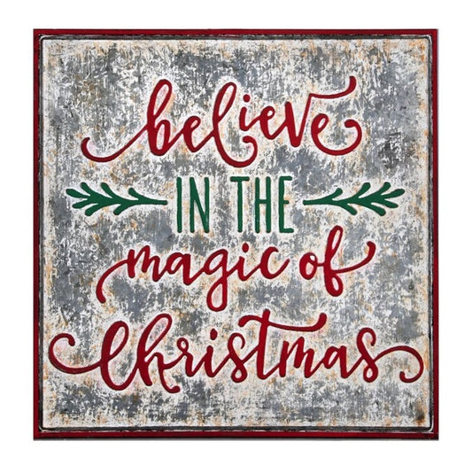 Metal Antique Believe Sign