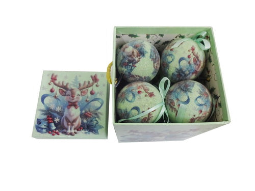 Music Box with Deer Baubles