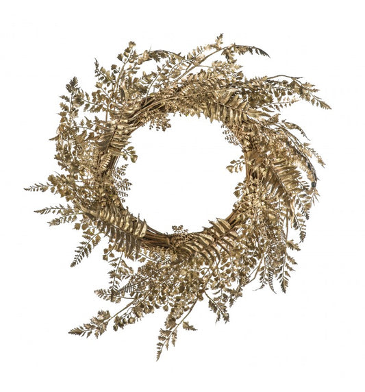 Morgan Delux Leaf Wreath Champagne