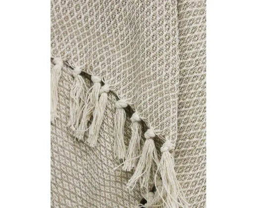 Sapphire Cotton Throw Natural