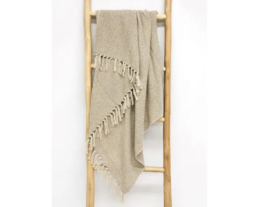 Sapphire Cotton Throw Natural