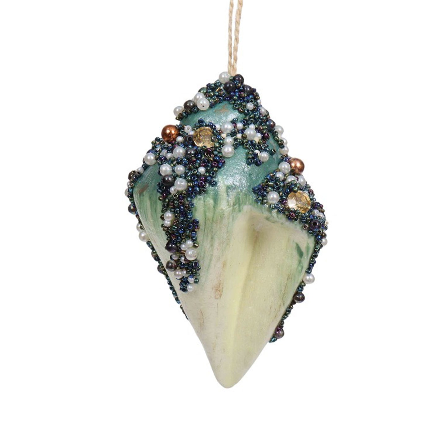 Aqua Shell Couch Decoration