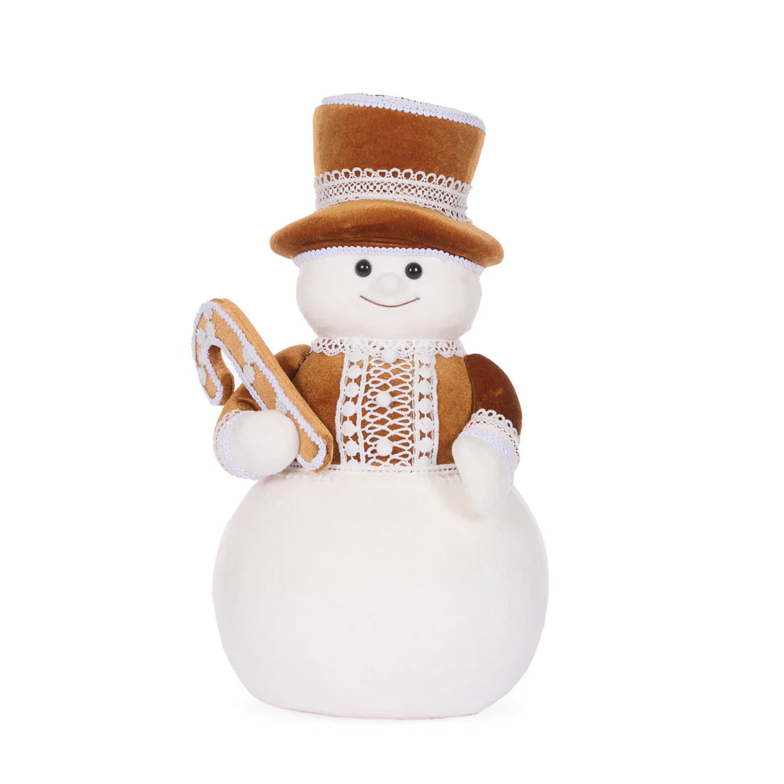 Adorable Lace Gingerbread Snowman