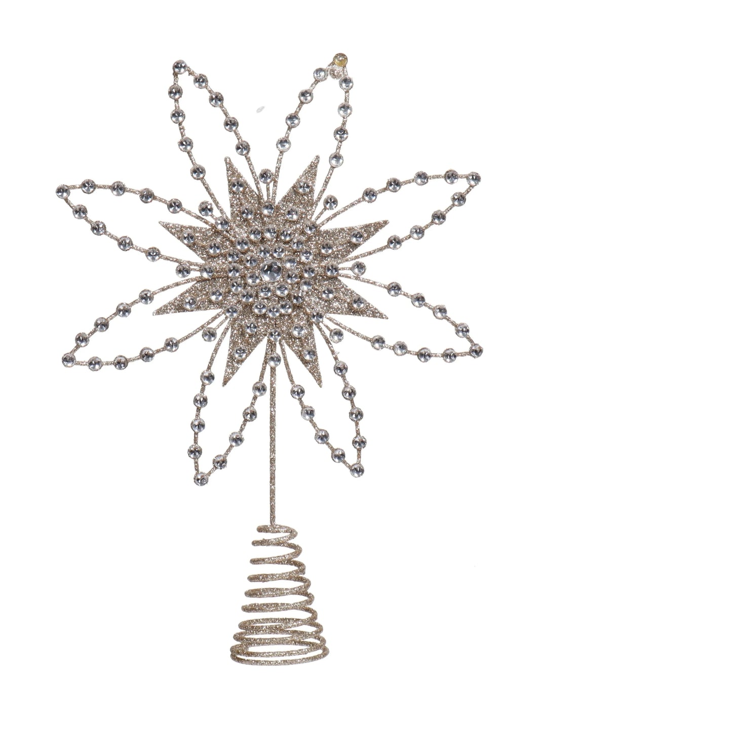 Champagne Flower Burst Tree Topper