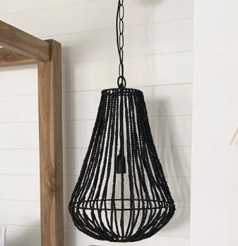 Aria Chandelier Black 60 cm H