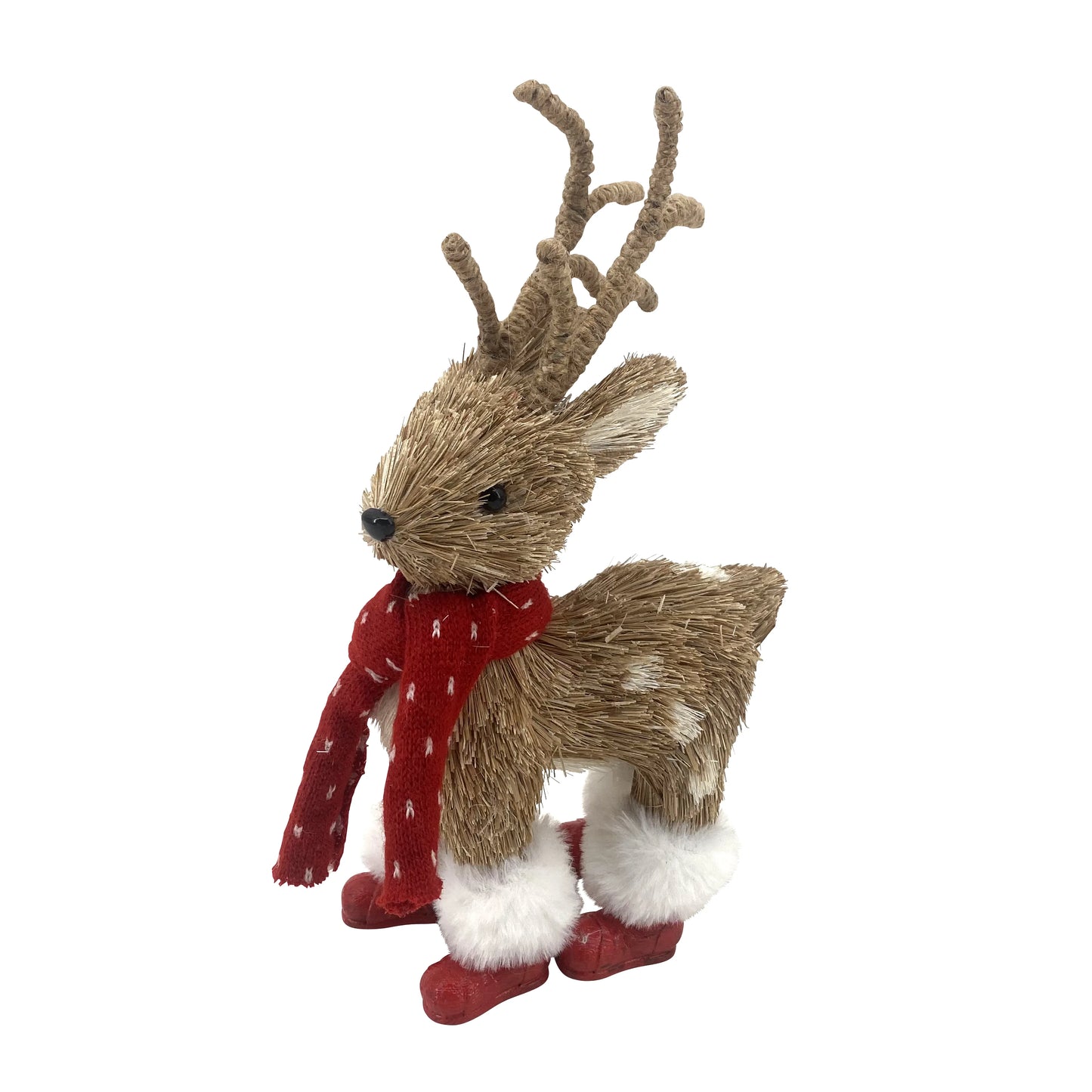 Sisal Deer with Red Boots