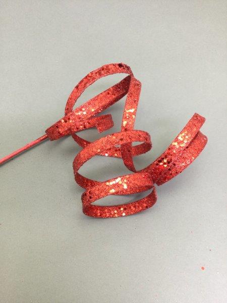 Red Spiral Curl Pick