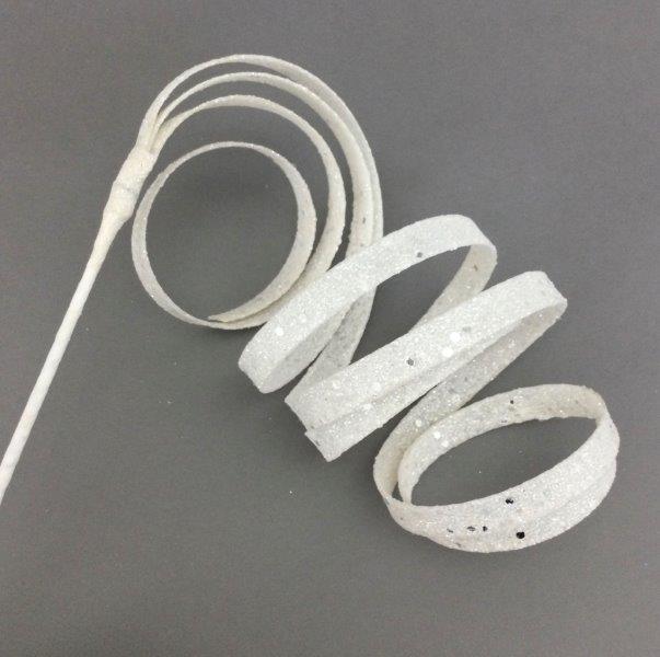White Spiral Curl Pick