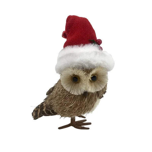 Sisal Natural Owl w/Hat Small