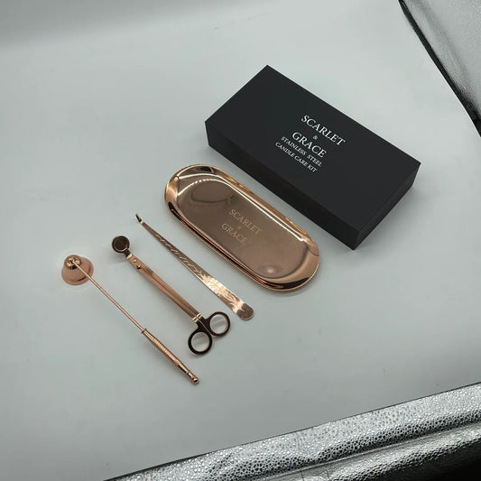 Rose Gold Candle Care Kit