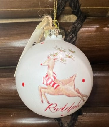 Rudolph Glass Bauble