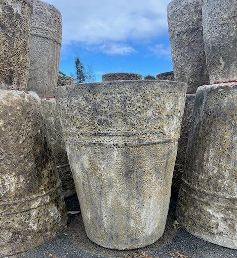 Tall Cone Motive Pot Large Cream