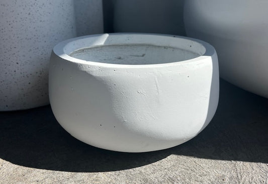 White GRC Low Bowl XSmall