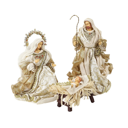 Beige Gold Holy Family 36cm