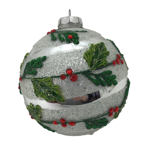 Holly Ball Bauble