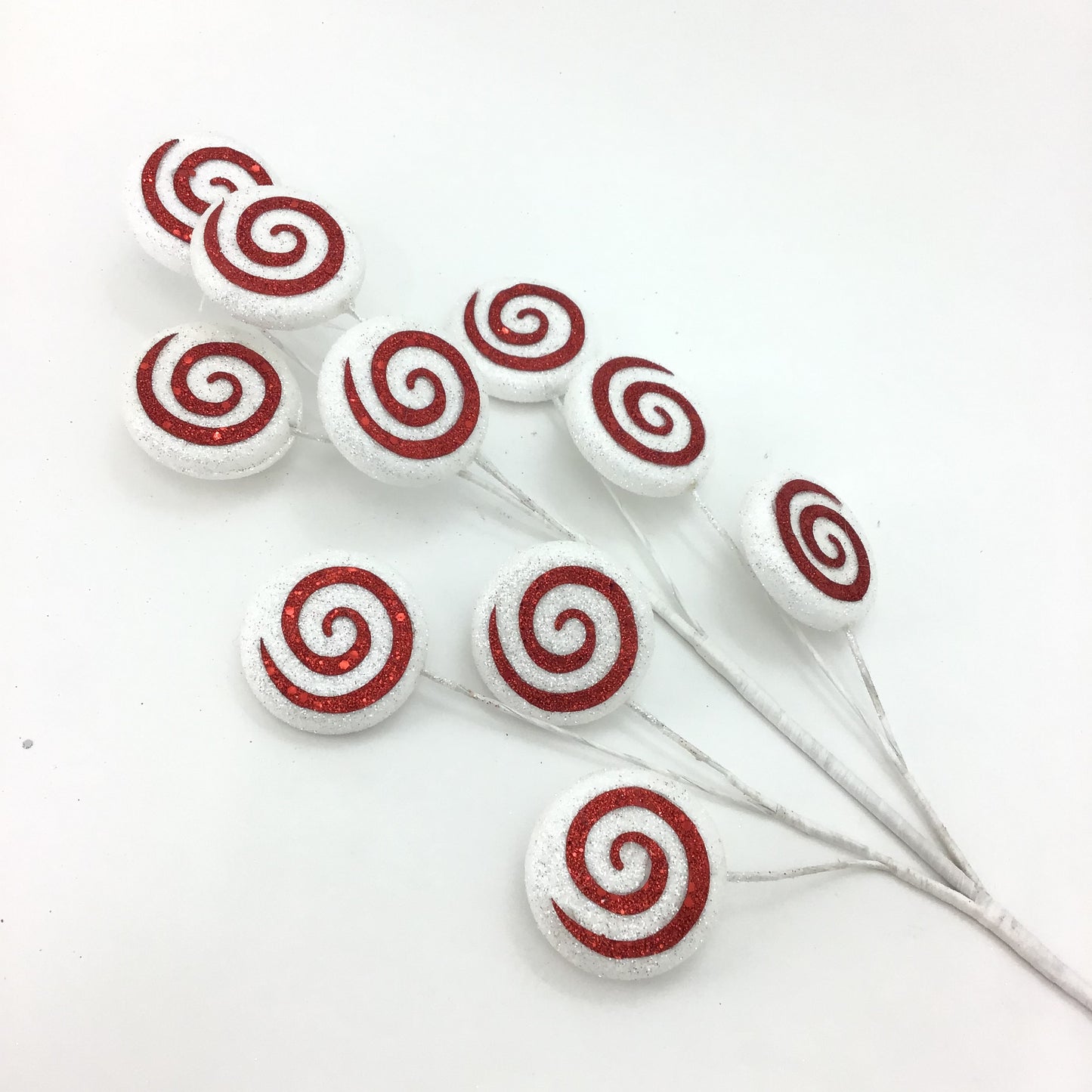 White Red Candy Swirl