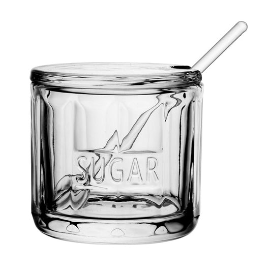 Reece Glass Sugar Jar with Spoon