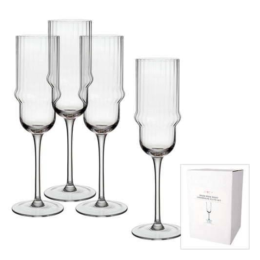 Spade Champagne Flute Set 4