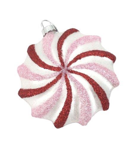 Red Pink White Disk Hanging Ornament
