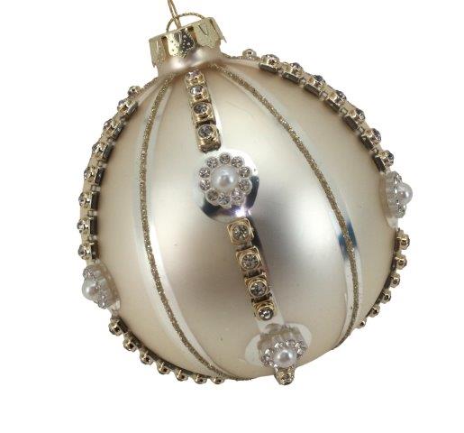 Cream Pearl Ball Bauble