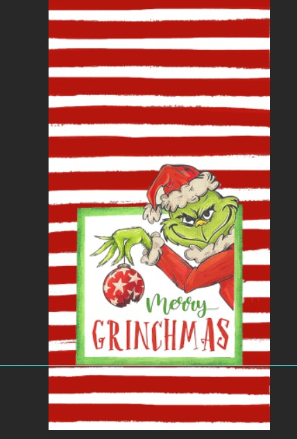 Red Stripe Christmas Table Runner