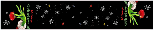 Black Grinch Table Runner