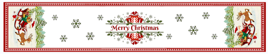 Santa in a sleigh Table Runner