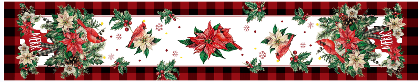 Poinsettia Table Runner